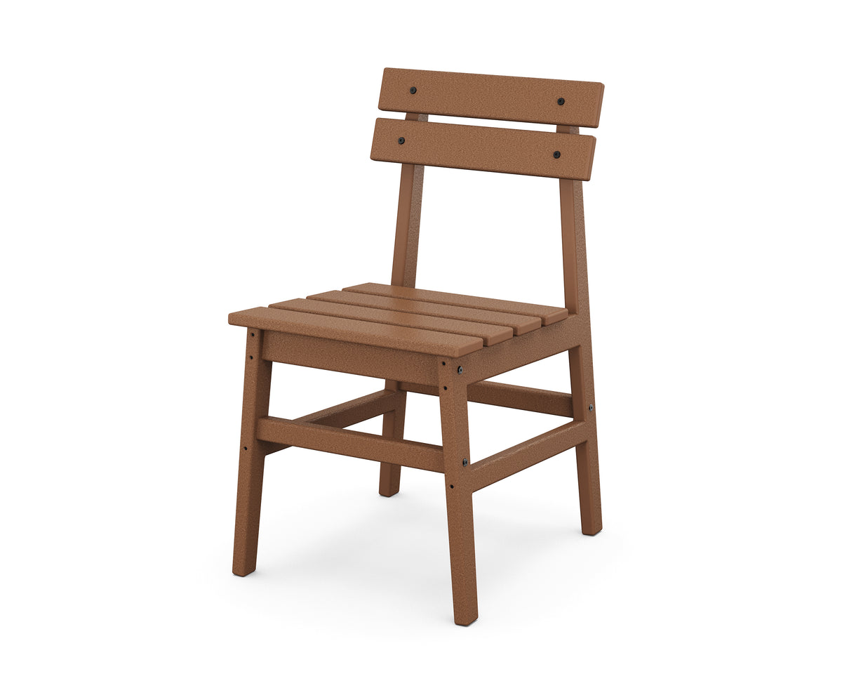 POLYWOOD Modern Studio Plaza Chair (Single) in Teak