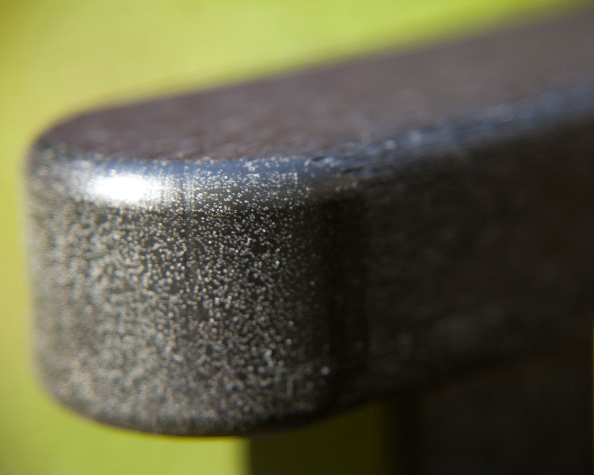 Second feature close-up of the POLYWOOD Chippendale 48" Bench in Black