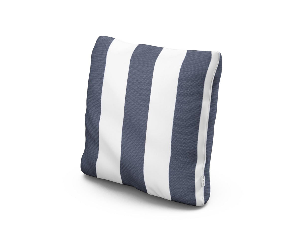 POLYWOOD 18" Outdoor Throw Pillow in Montdor Navy