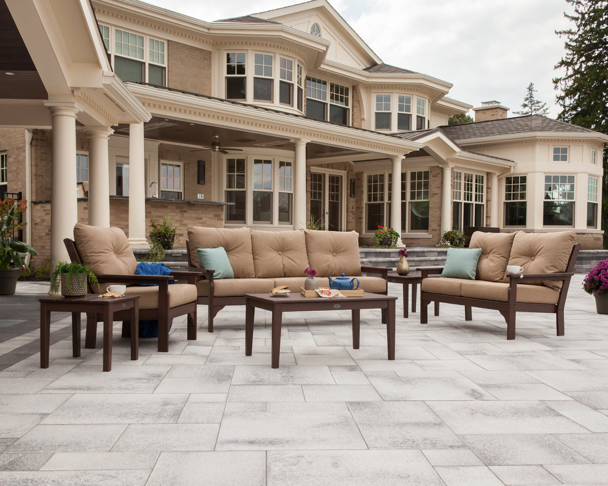 POLYWOOD Vineyard 6-Piece Deep Seating Set in an outdoor setting