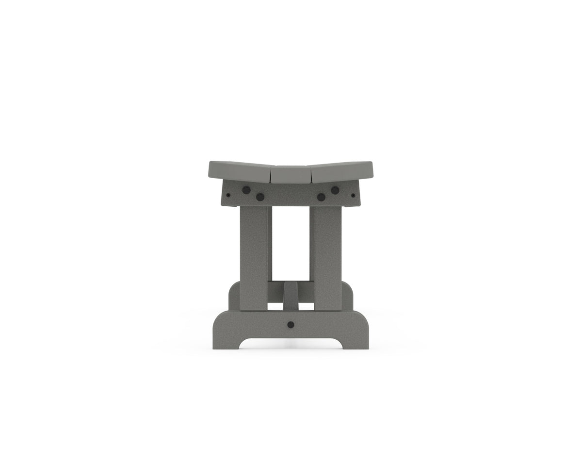 POLYWOOD Park 72" Harvester Backless Bench angle view