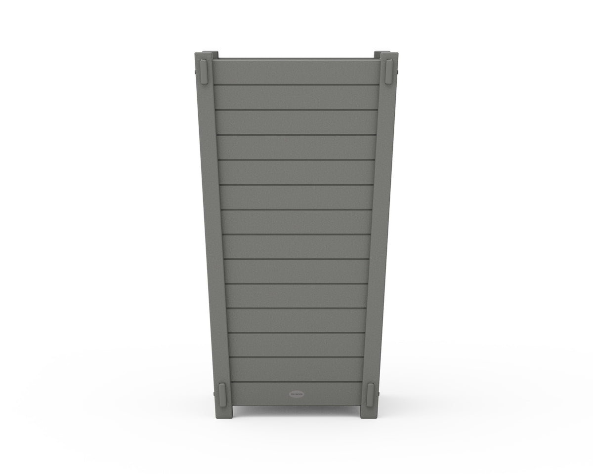 POLYWOOD Nautical Large Tapered Square Tall Planter Box angle view