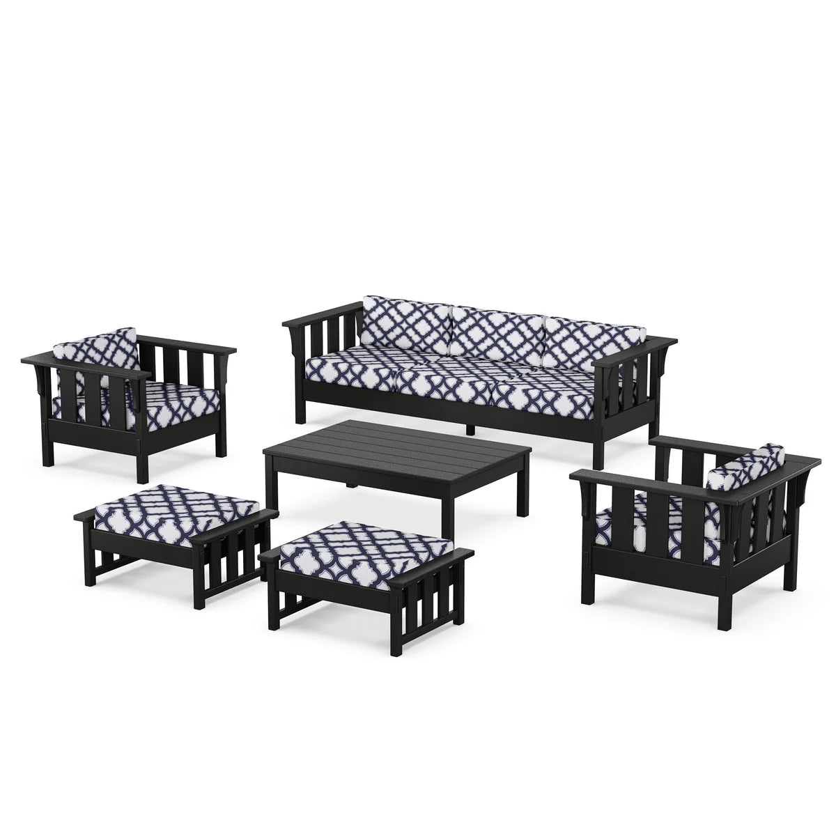POLYWOOD Acadia 6-Piece Lounge Sofa Set
