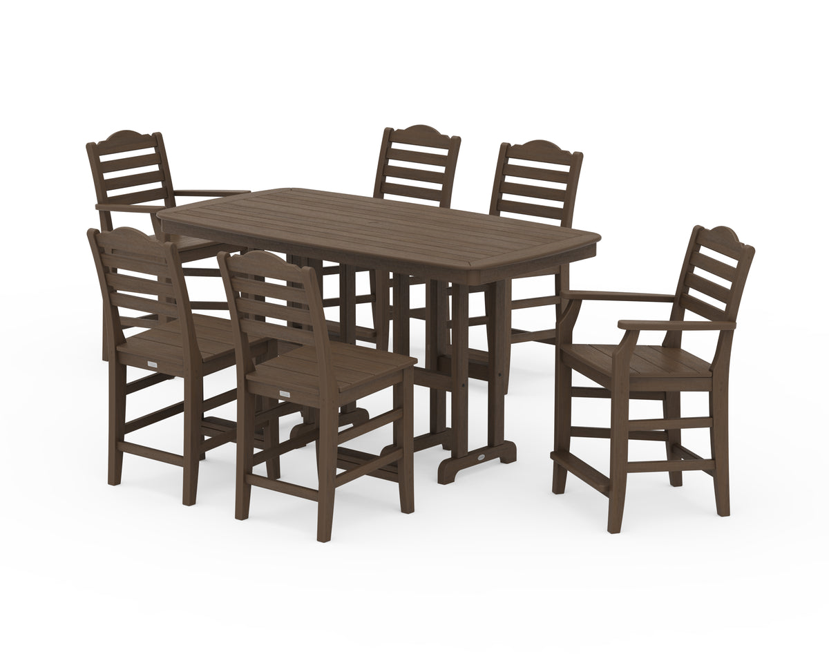 POLYWOOD Savannah 7-Piece Counter Set in Kona