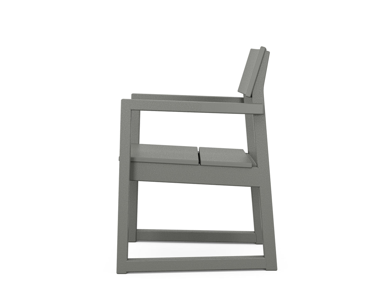 POLYWOOD EDGE Dining Arm Chair angle view
