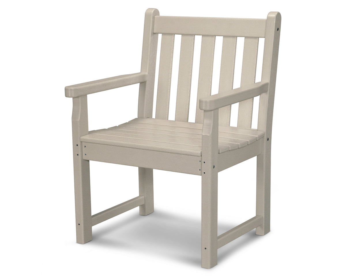 POLYWOOD Traditional Garden Arm Chair in Sand