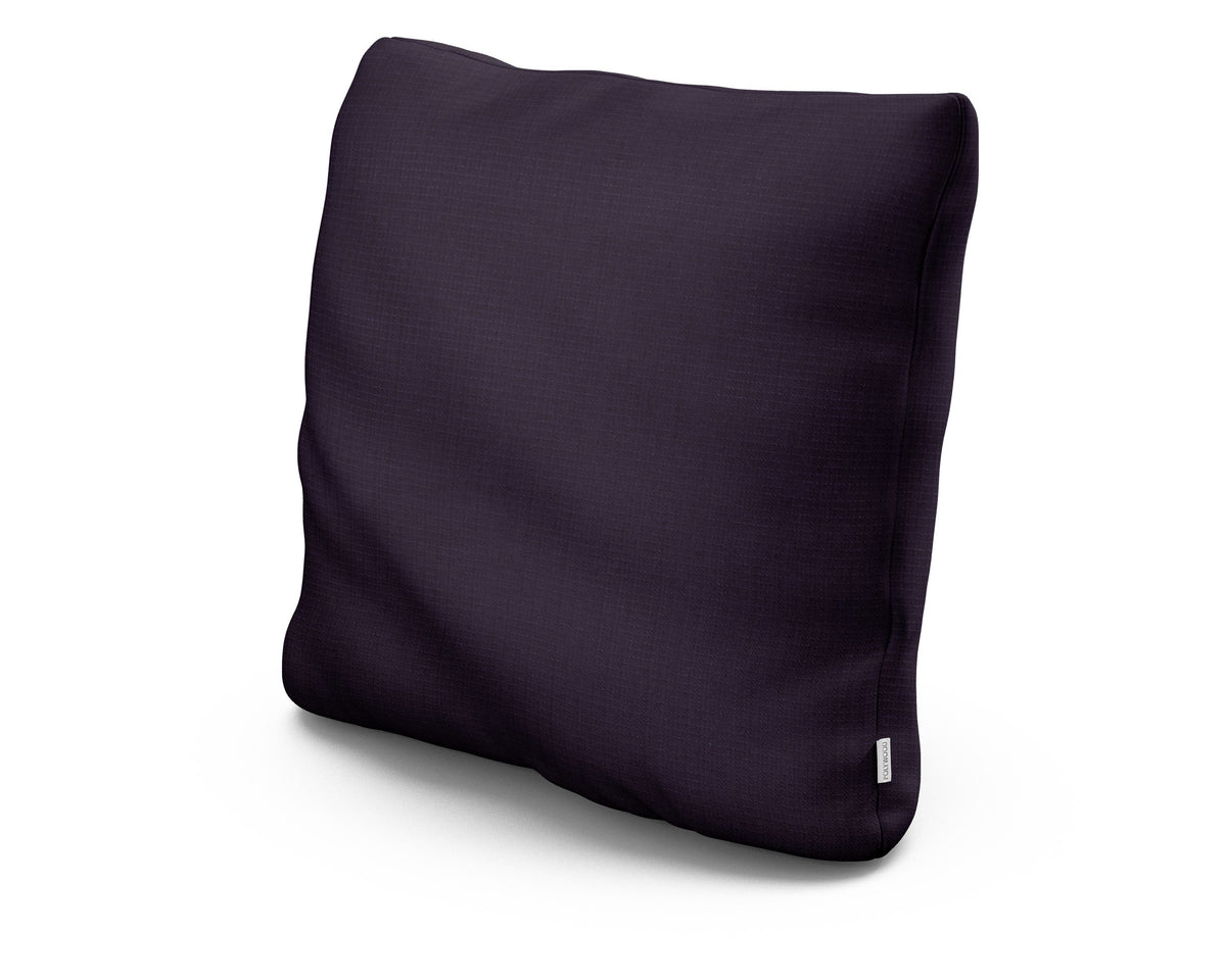 POLYWOOD 22" Outdoor Throw Pillow in Navy Linen