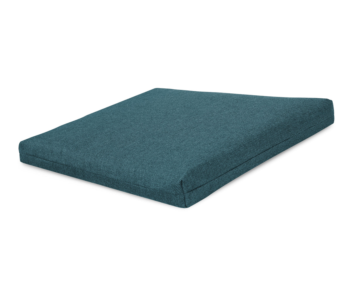 POLYWOOD Seat Cushion 17"D x 19"W x 2.5"H in Blend Lagoon