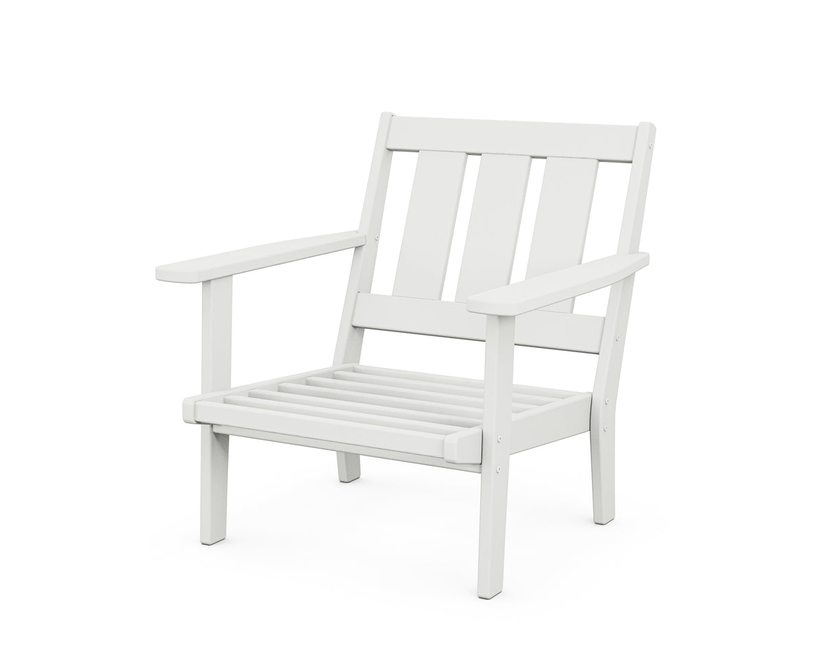 POLYWOOD Oxford Deep Seating Chair Frame in White