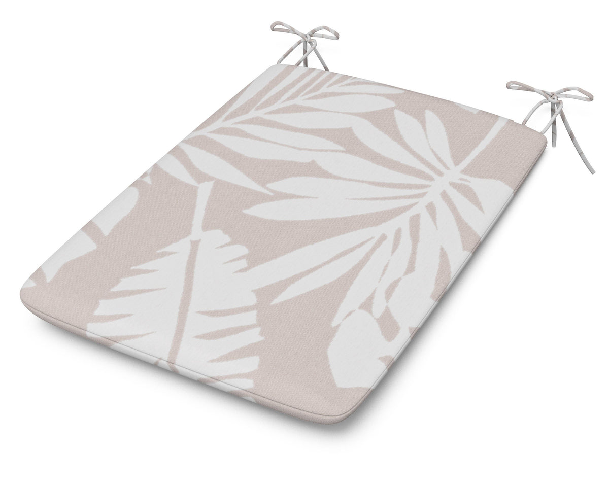 POLYWOOD 1100 Plaza Seat Pad in Leaf Dune Burlap