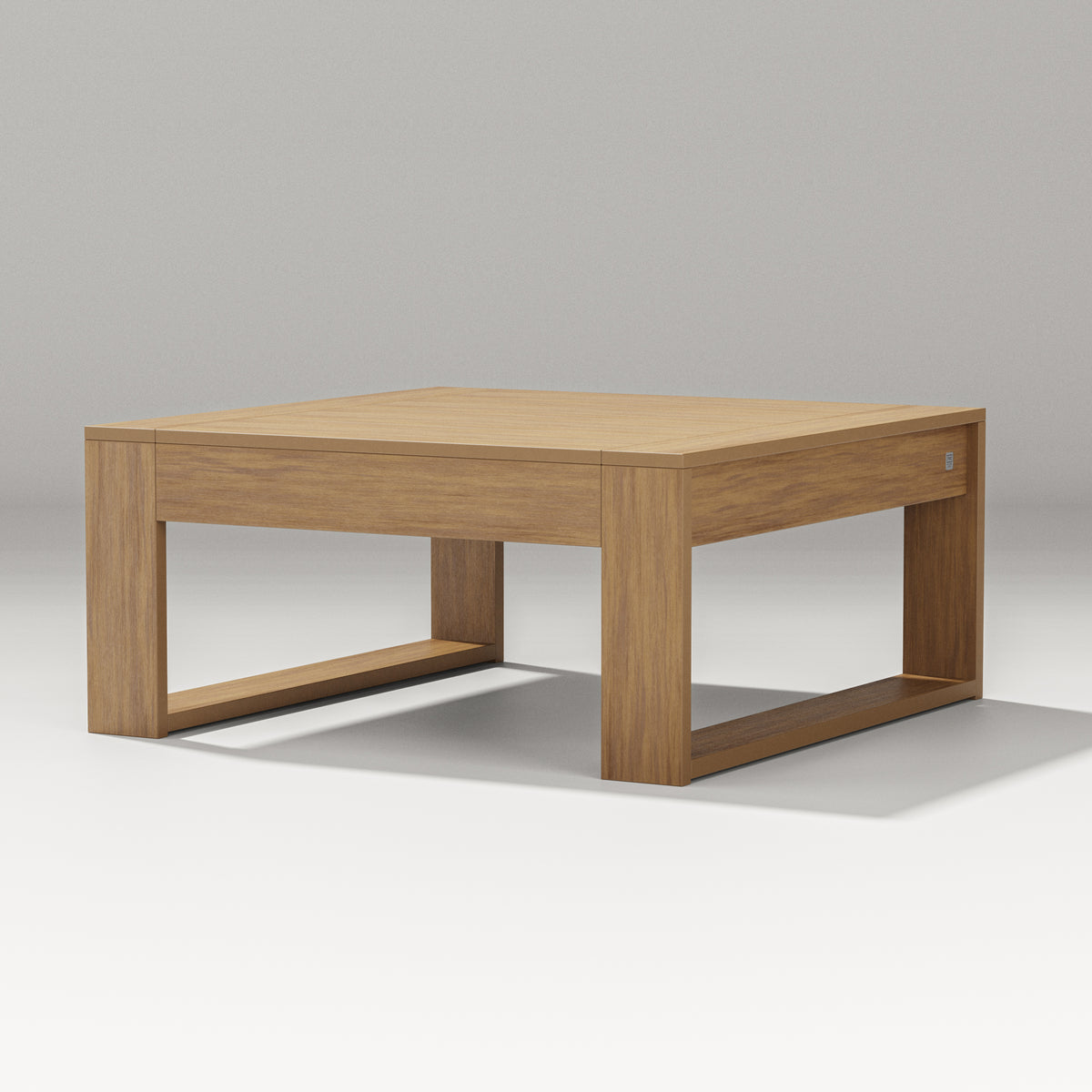 POLYWOOD Latitude Square Coffee Table in Natural
