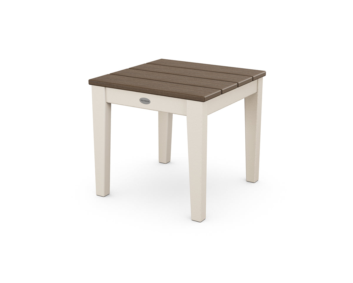 POLYWOOD Newport 18" End Table in Sand / Kona