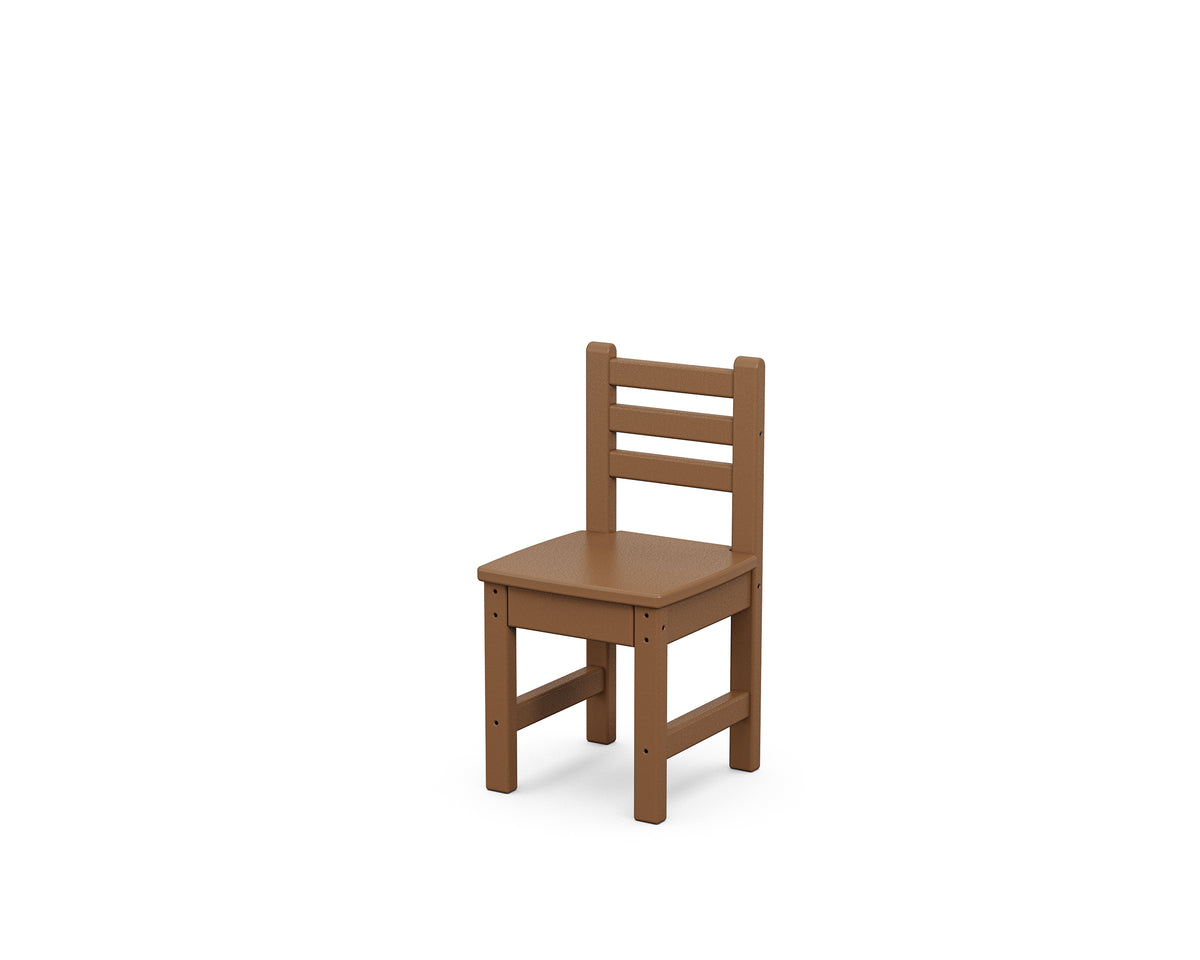 POLYWOOD Toddler Lakeside Dining Chair in Teak