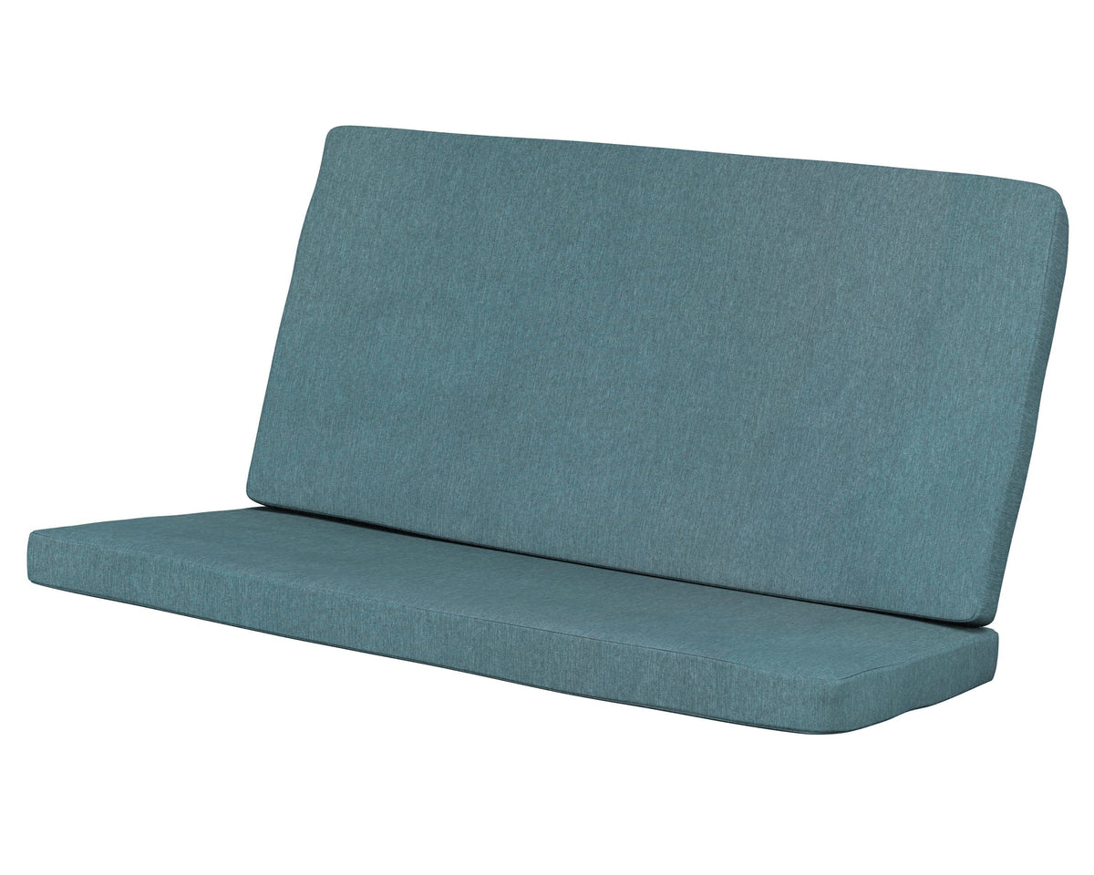 POLYWOOD Modern Loveseat Cushion in Ocean Teal