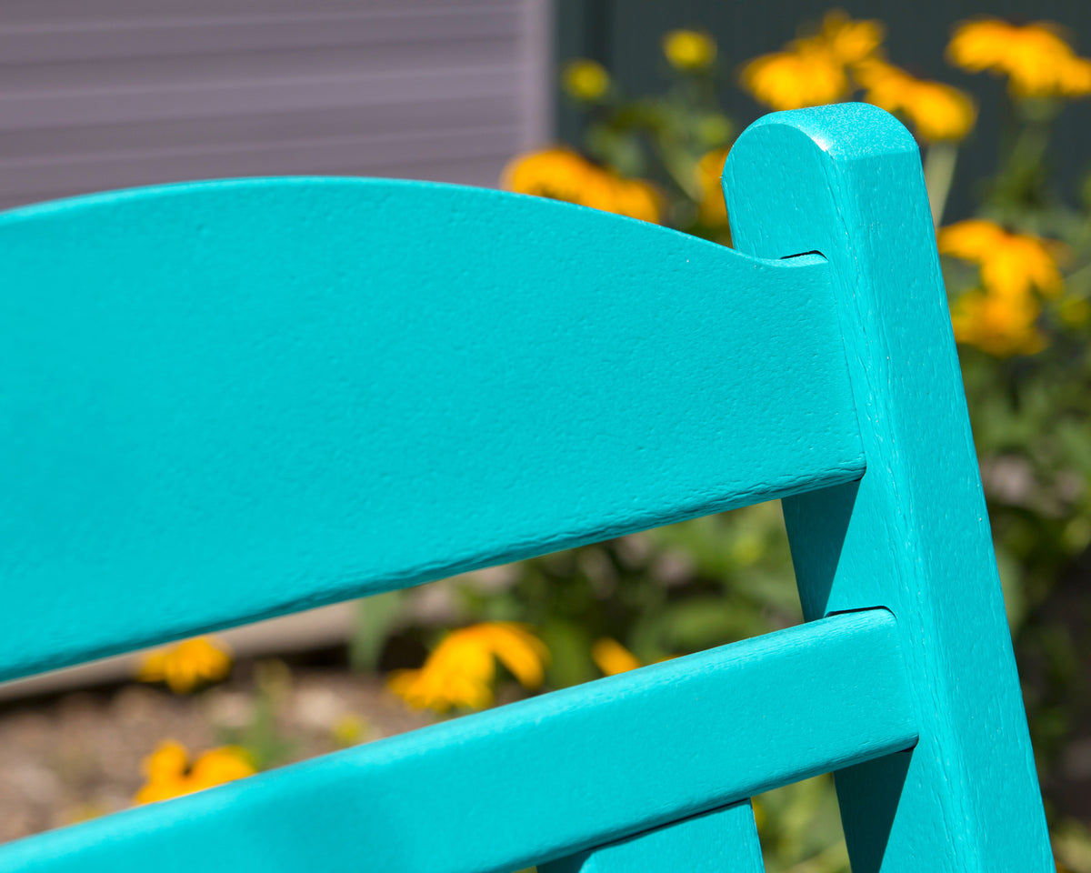 Feature close-up of the POLYWOOD Presidential Rocking Chair in Aruba