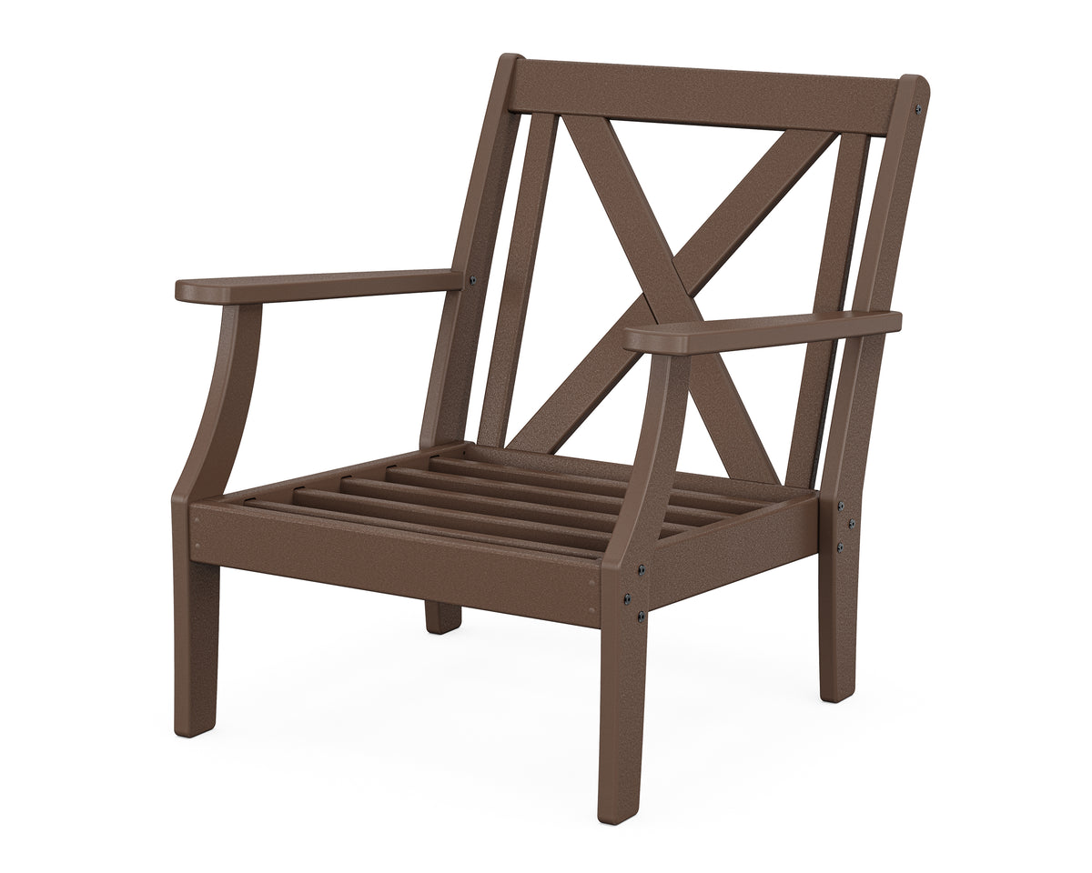 POLYWOOD Braxton Deep Seating Chair Frame in Mahogany