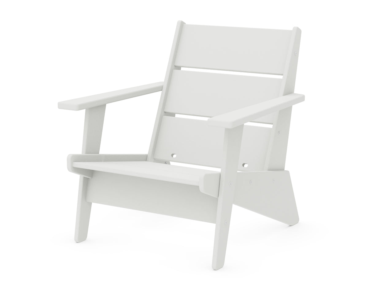 POLYWOOD Riviera Modern Lounge Chair Frame in Vintage White