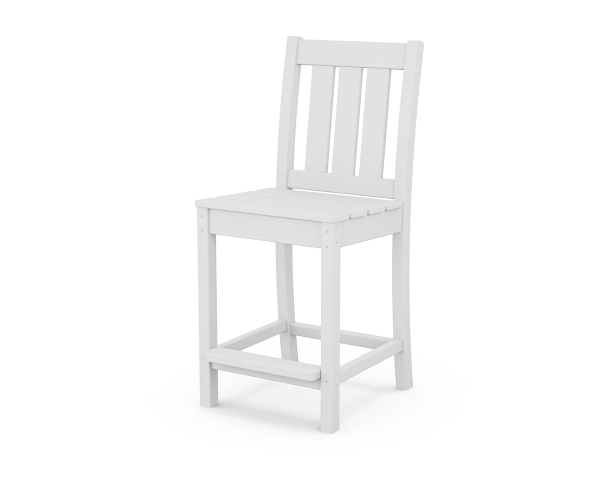 POLYWOOD Oxford Counter Side Chair in White