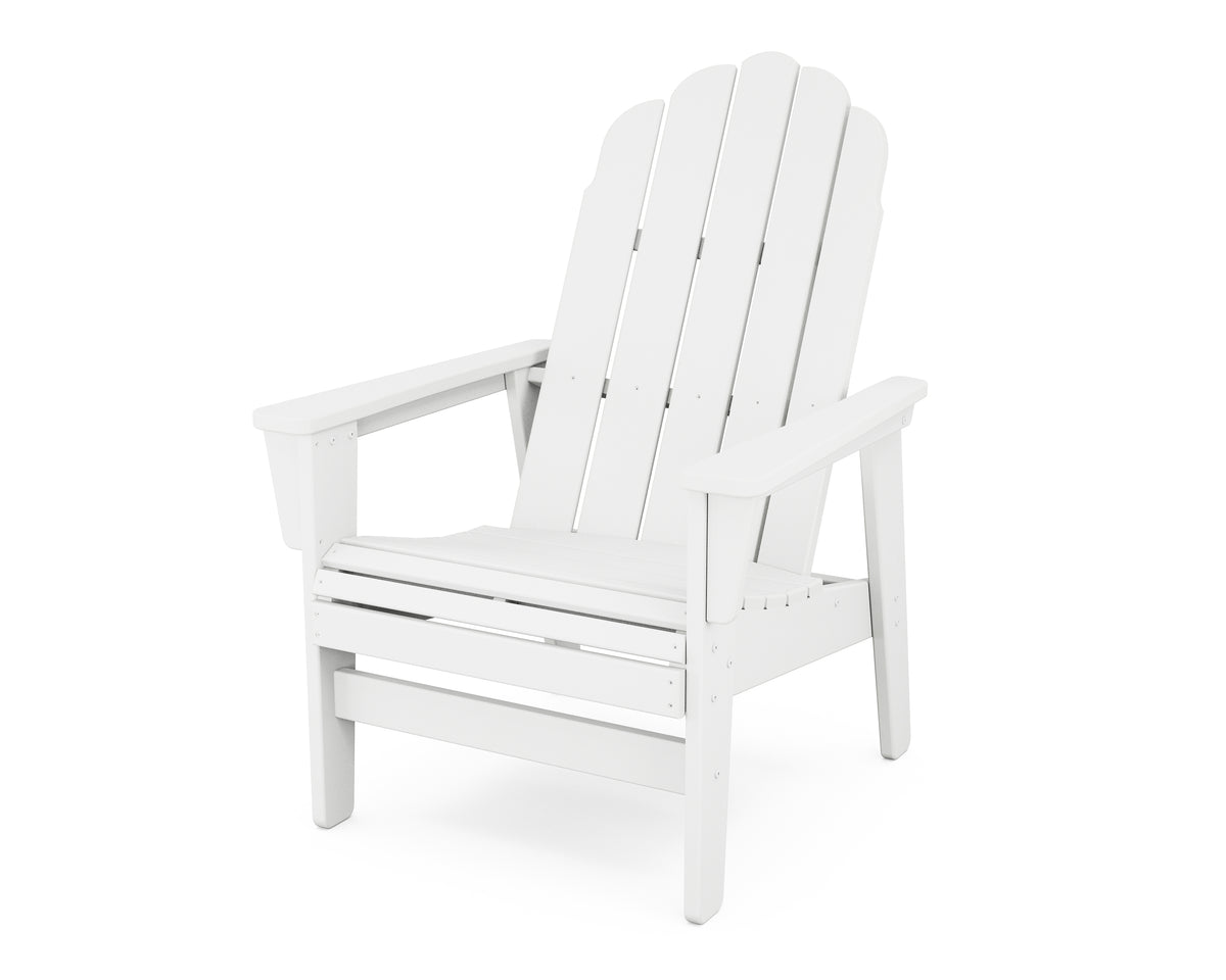 POLYWOOD Vineyard Grand Upright Adirondack Chair in White