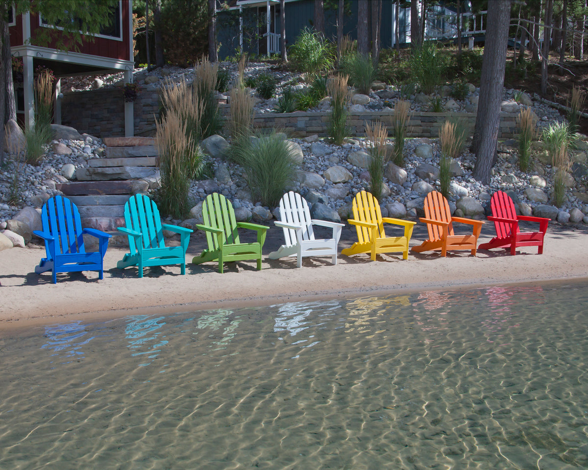 Lifestyle photo of the POLYWOOD Classic Folding Adirondack Chair