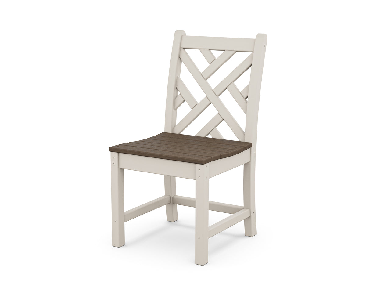 POLYWOOD Chippendale Dining Side Chair in Sand / Kona