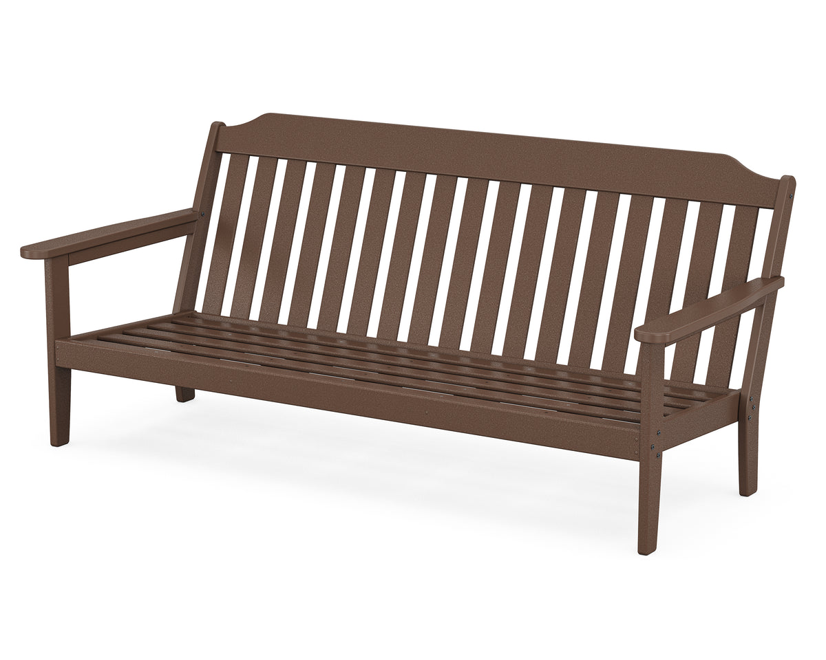 POLYWOOD Country Living Cottage Deep Seating Sofa Frame in Mahogany