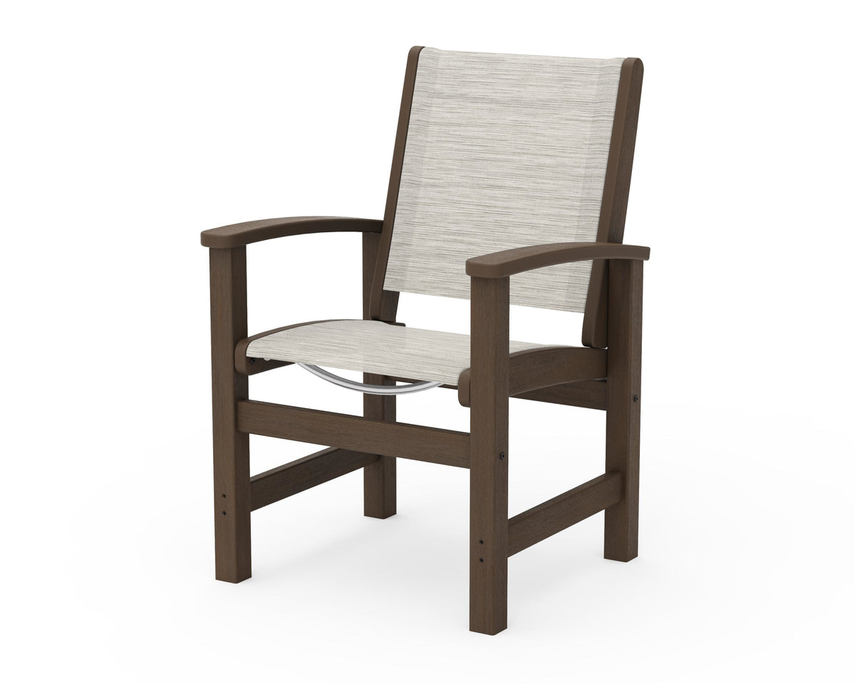POLYWOOD Coastal Dining Chair in Kona / Birch