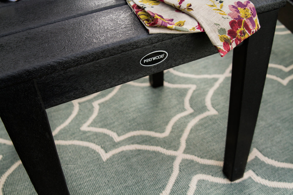 Product detail of the POLYWOOD Newport 18" End Table in Black
