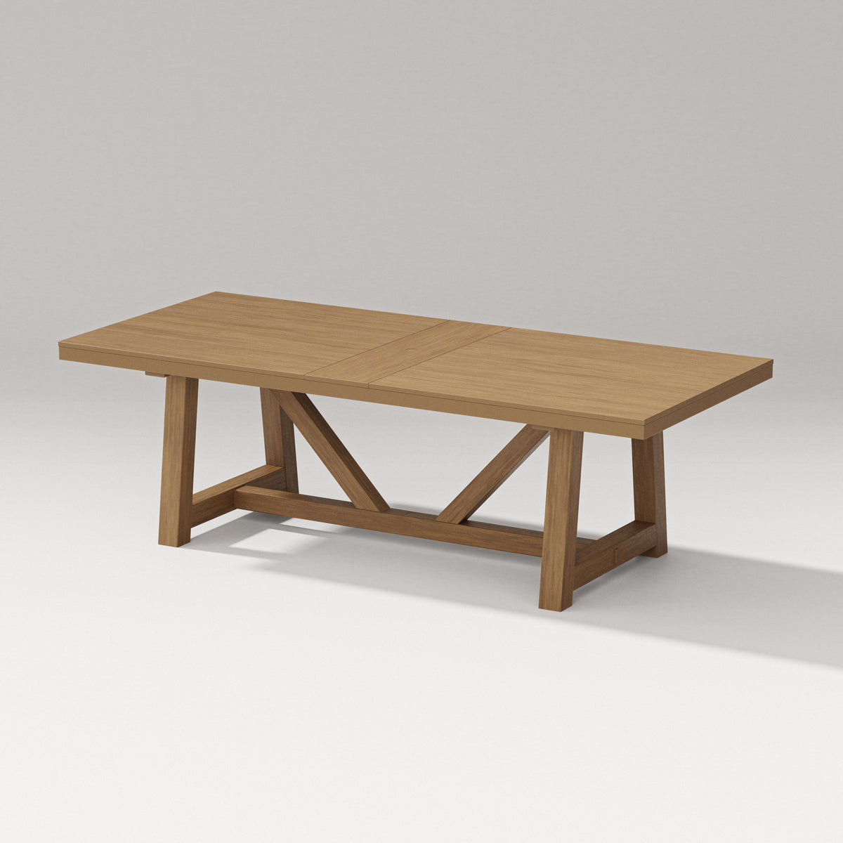 POLYWOOD PW Designer Series 96" A-Frame Dining Table in Natural