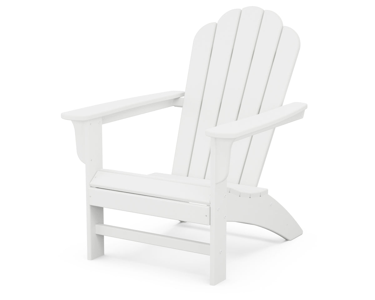 POLYWOOD Cottage Adirondack Chair in White