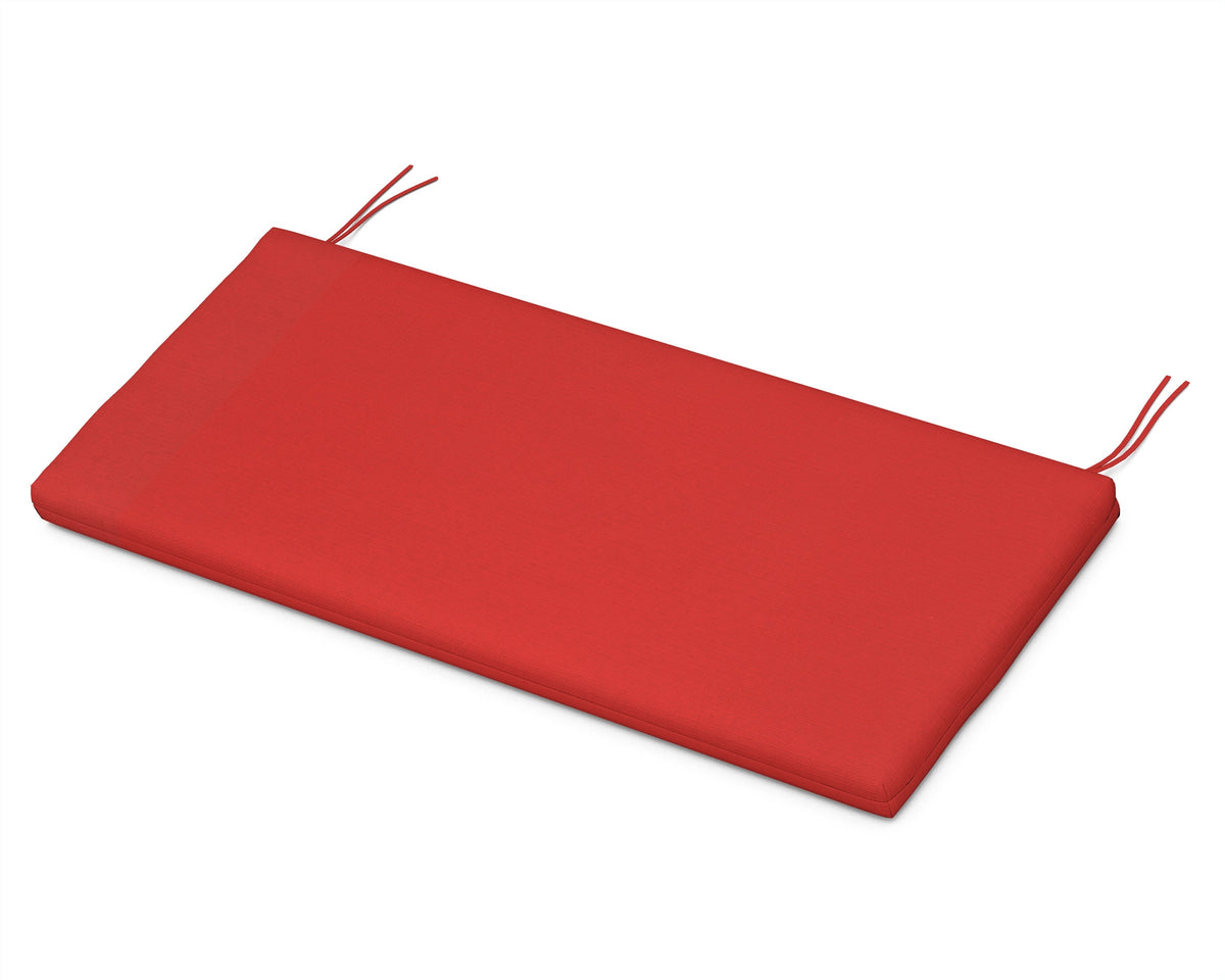 POLYWOOD 48" Bench Seat Cushion in Crimson Linen