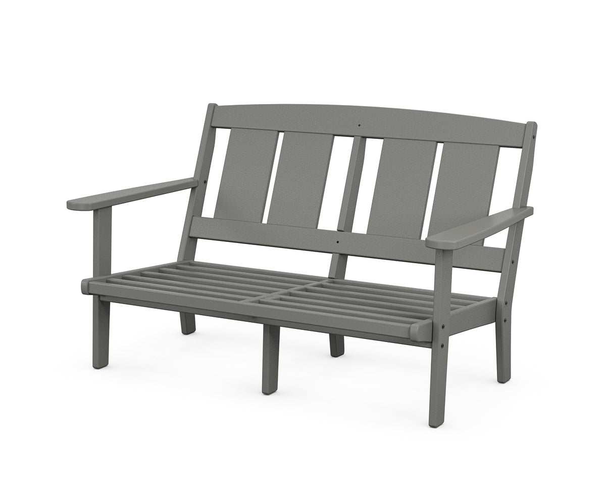 POLYWOOD Mission Deep Seating Loveseat Frame in Slate Grey