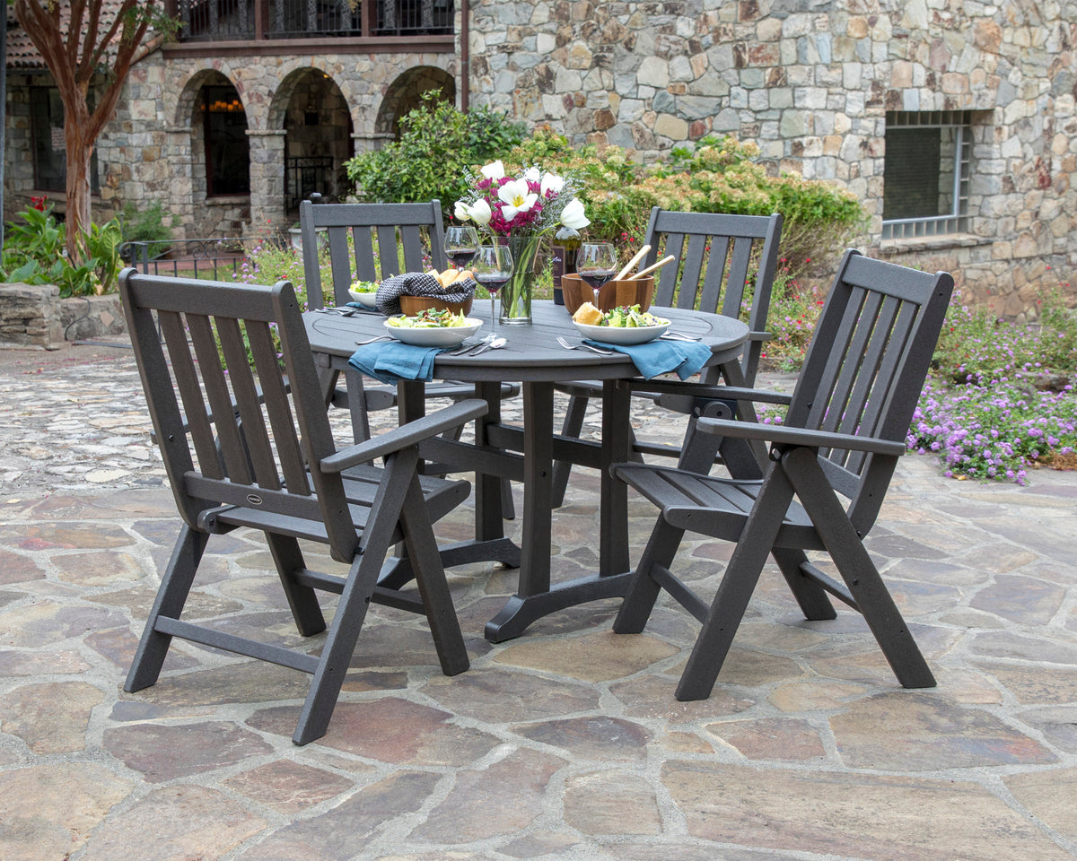 POLYWOOD Vineyard Folding Dining Chair lifestyle