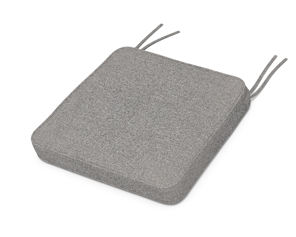 POLYWOOD Chinoiserie Side Chair Seat Cushion in Grey Mist