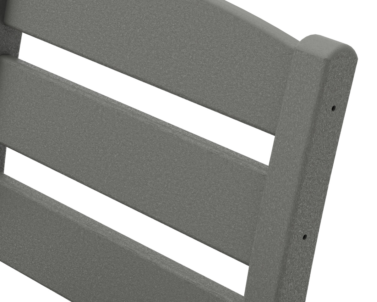 Second alternate view of the POLYWOOD Lakeside Dining Arm Chair in Slate Grey