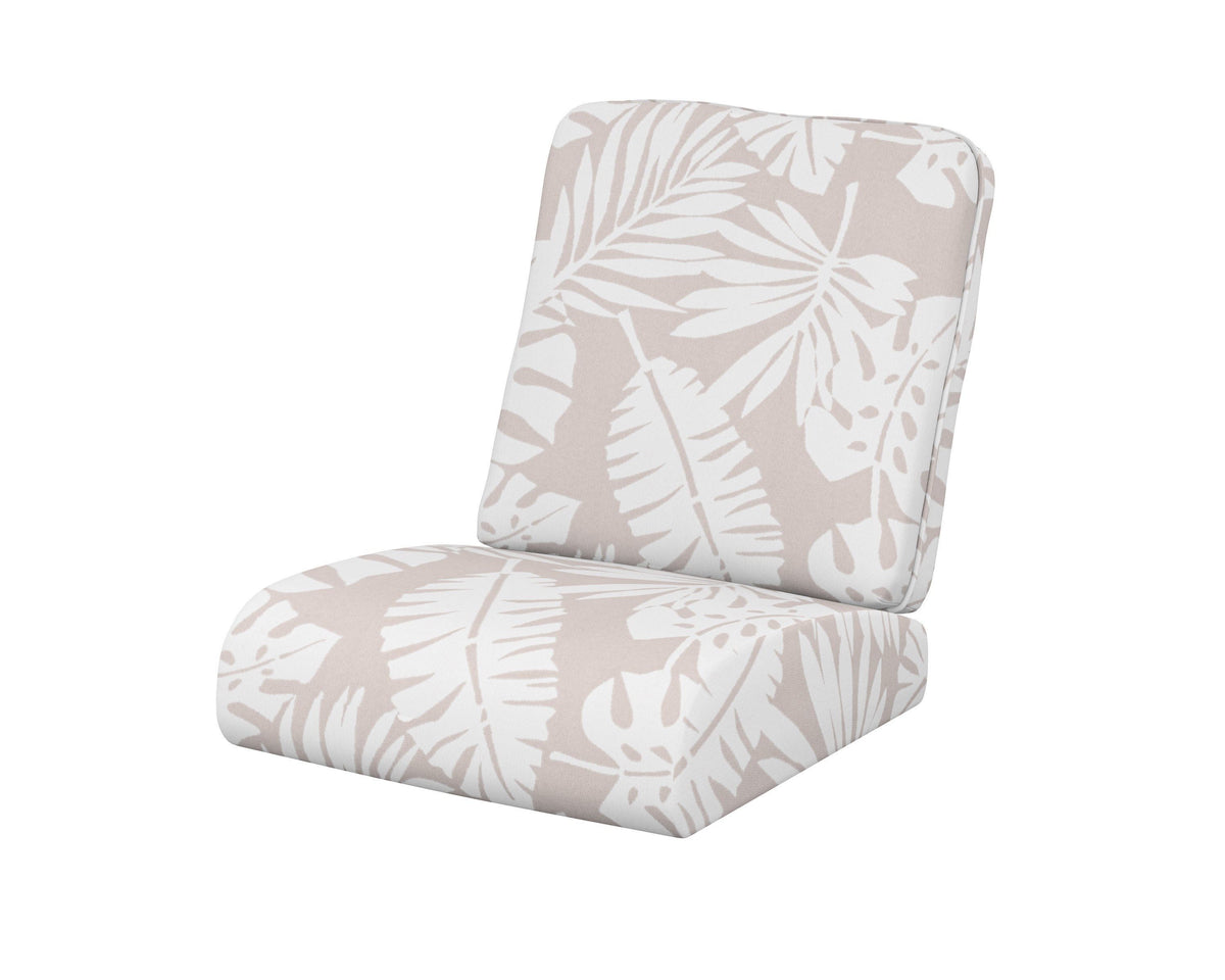 POLYWOOD Club Seat/Back Cushion in Leaf Dune Burlap