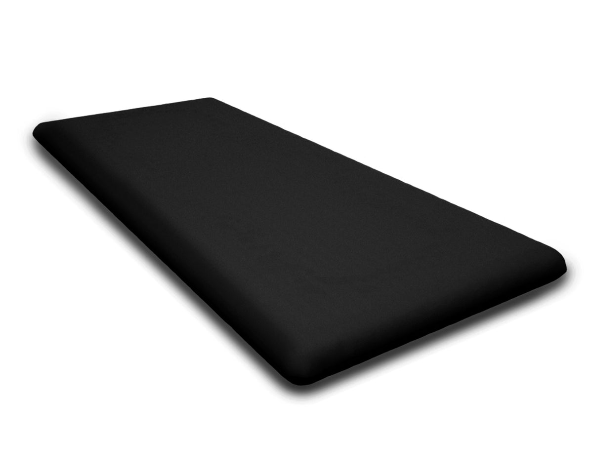 POLYWOOD Bench Seat Cushion - 18.5"D x 43.5"W x 2.5"H in Canvas Black