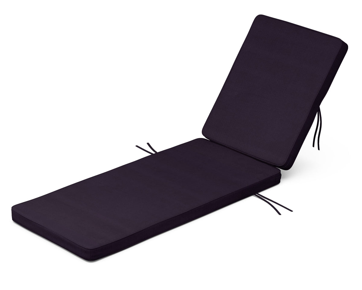 POLYWOOD Acadia Chaise Cushion in Navy Linen