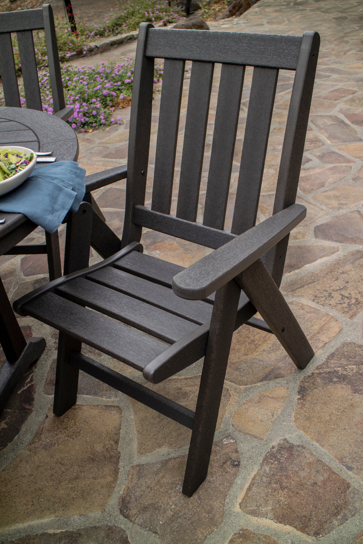 POLYWOOD Vineyard Folding Dining Chair lifestyle