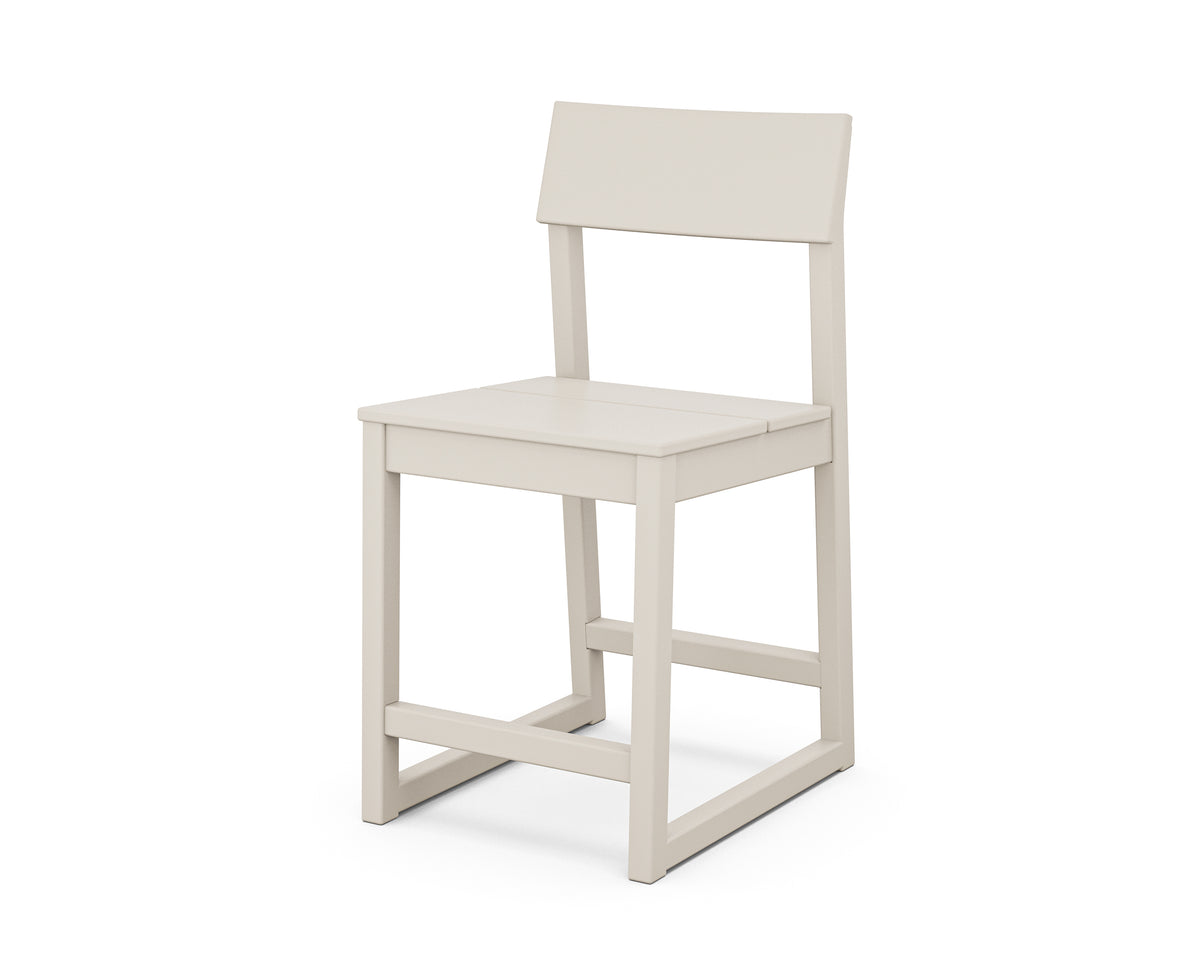 POLYWOOD EDGE Counter Side Chair in Sand