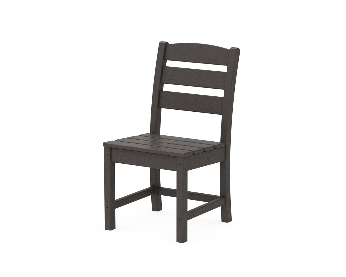 POLYWOOD Lakeside Dining Side Chair in Vintage Coffee