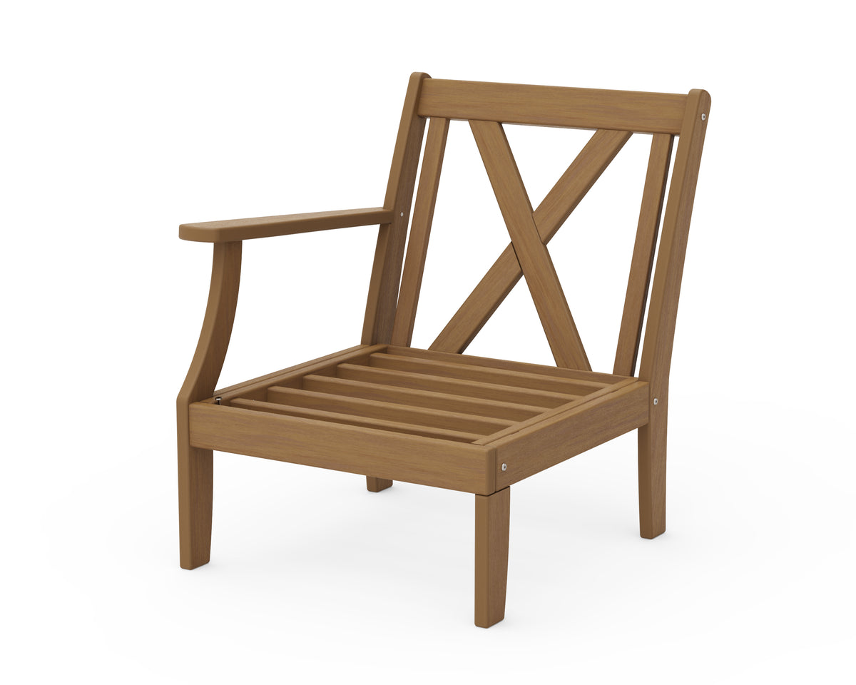 POLYWOOD Braxton Modular Left Arm Chair Frame in Natural