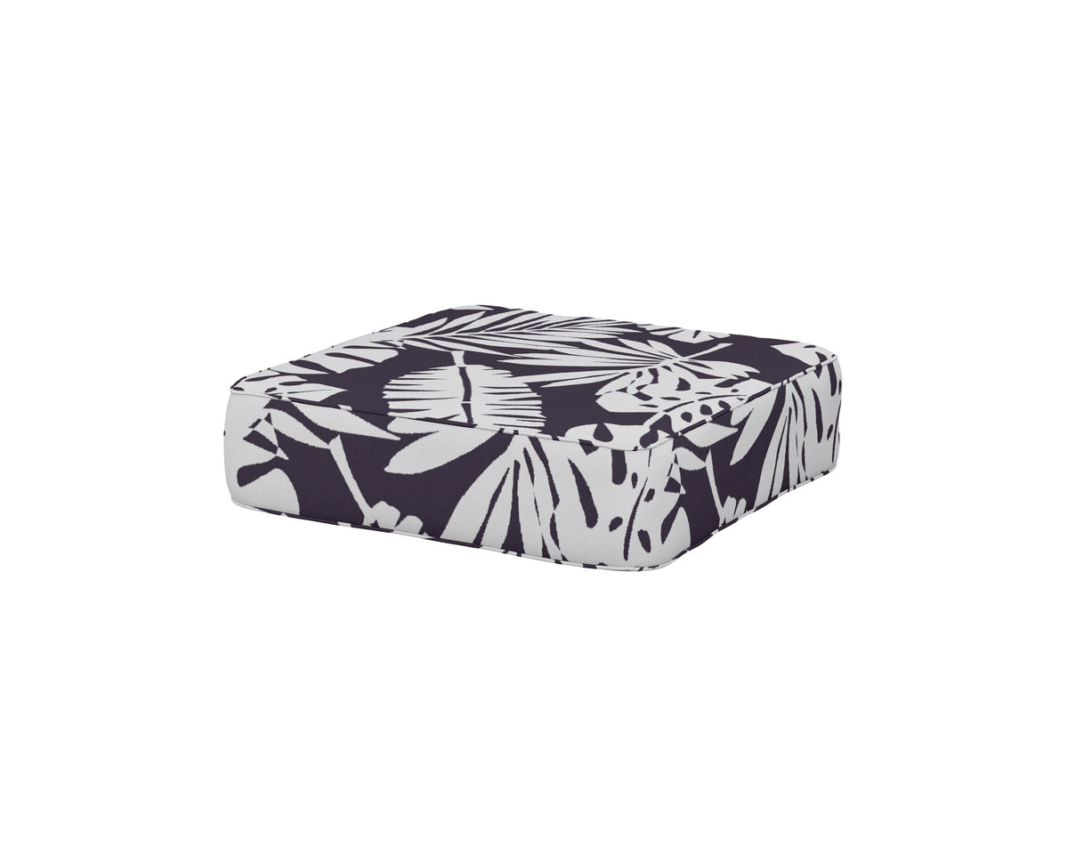 POLYWOOD Ateeva 4000 Ottoman Cushion in Leaf Navy