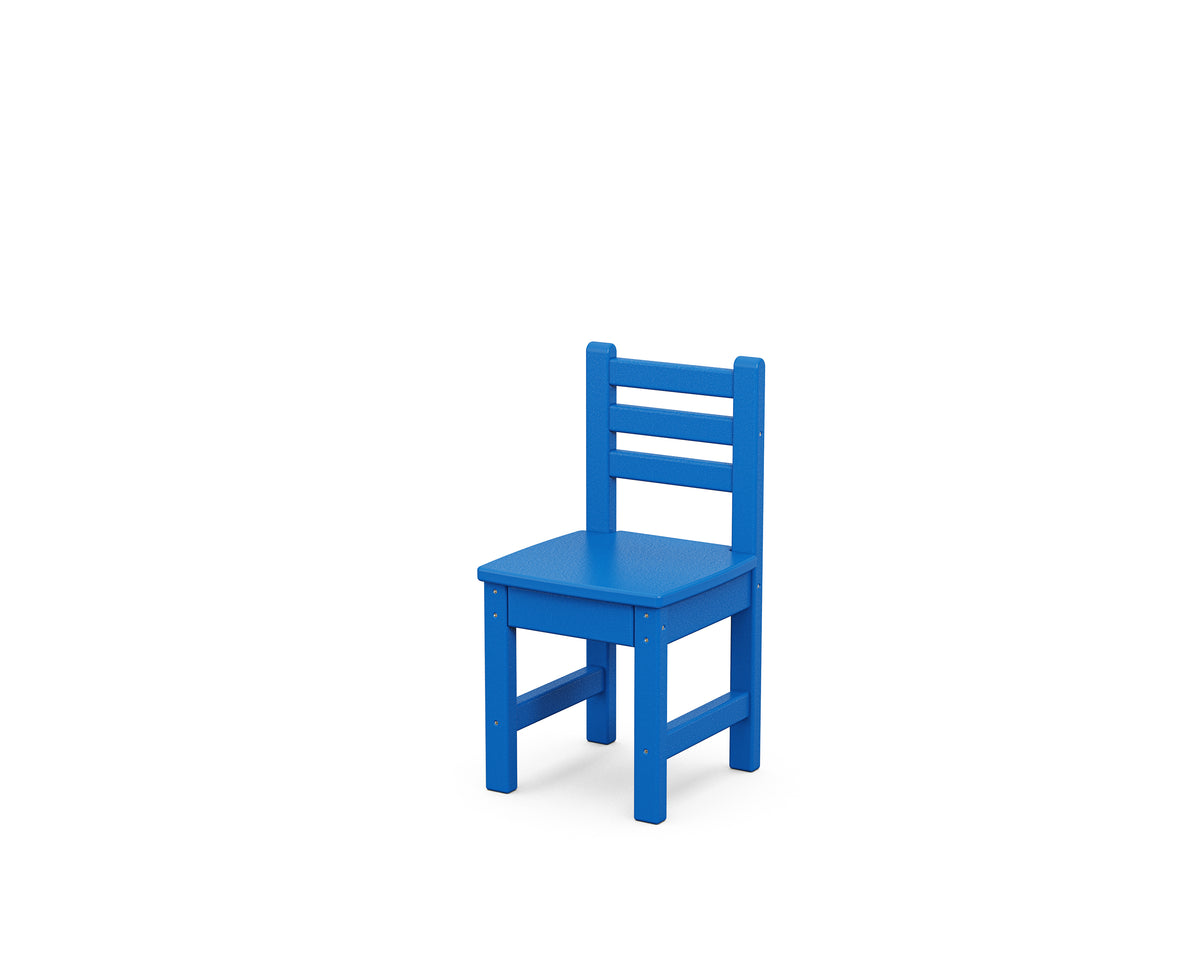 POLYWOOD Toddler Lakeside Dining Chair in Pacific Blue