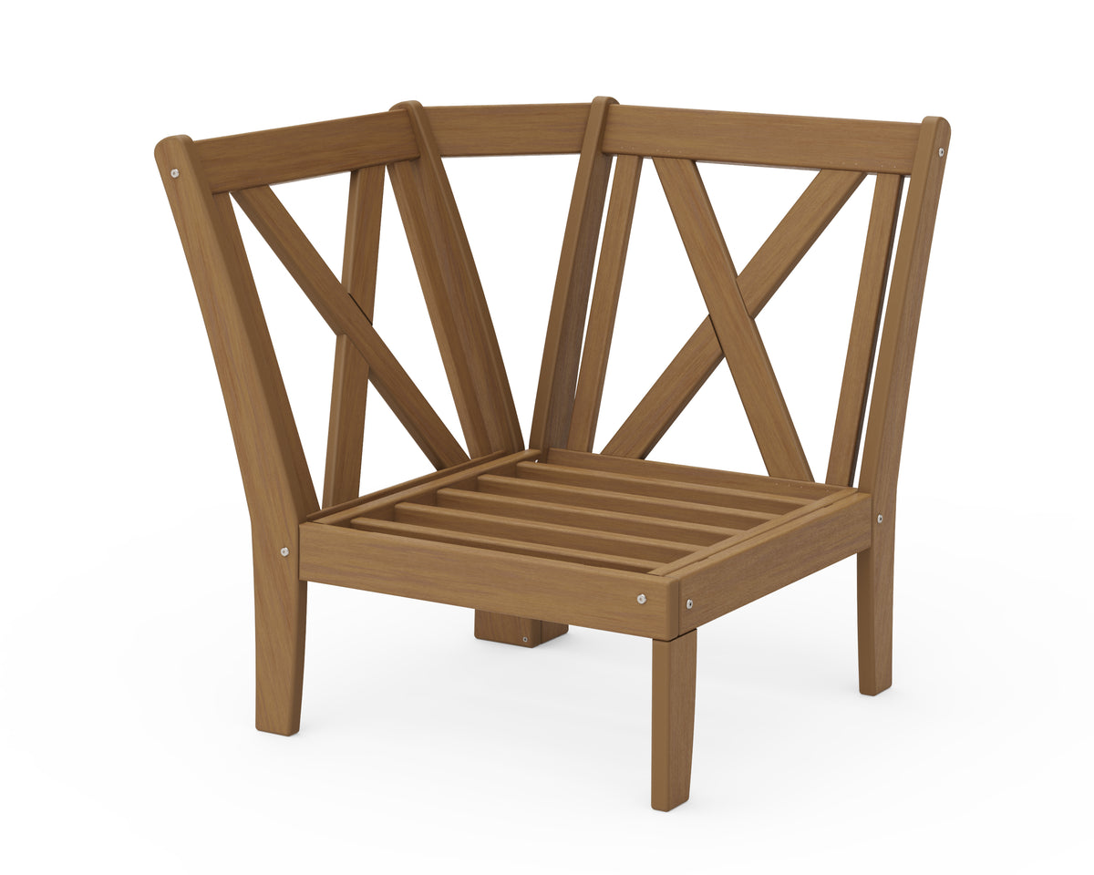 POLYWOOD Braxton Modular Corner Chair Frame in Natural