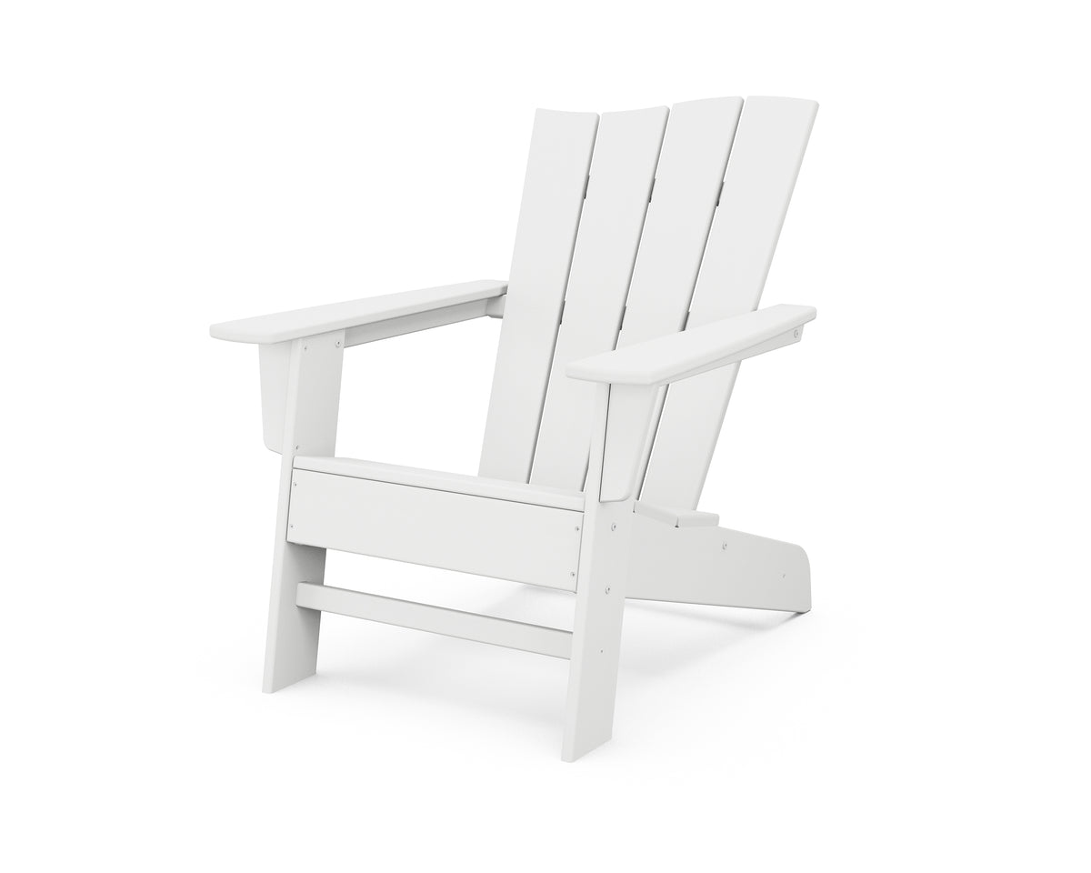 POLYWOOD The Wave Chair Right in White