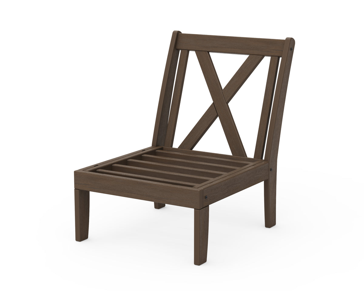 POLYWOOD Braxton Modular Armless Chair Frame in Kona