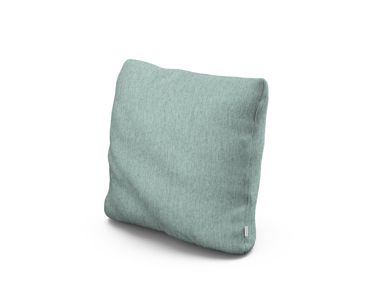 POLYWOOD 16" Outdoor Throw Pillow in Glacier Spa