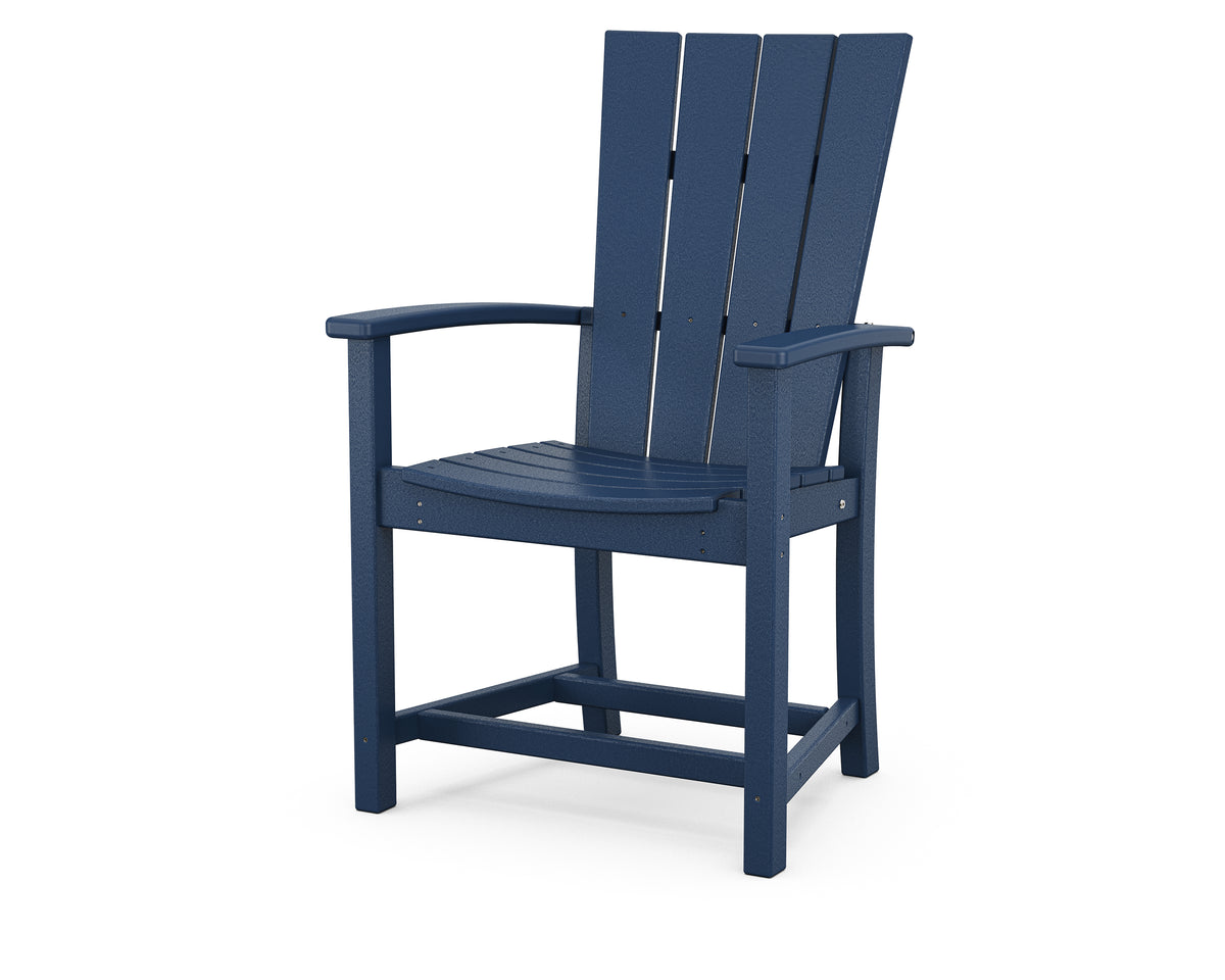 POLYWOOD Quattro Adirondack Dining Chair in Navy