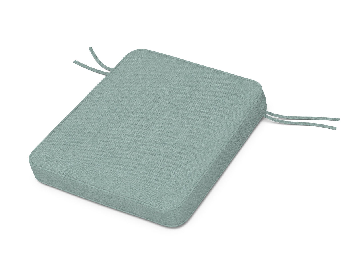 POLYWOOD Chinoiserie Rocker Seat Cushion in Glacier Spa